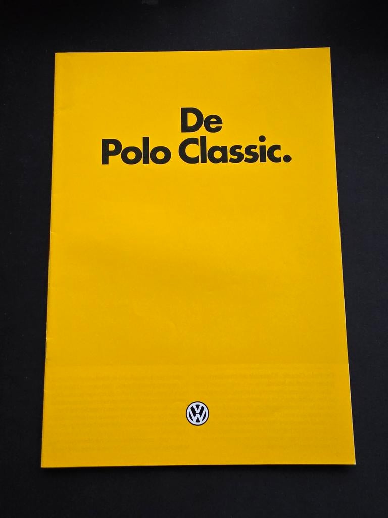 Brochure de la Volkswagen Polo Classic 1983, Livres, Autos | Brochures & Magazines, Enlèvement ou Envoi, Volkswagen