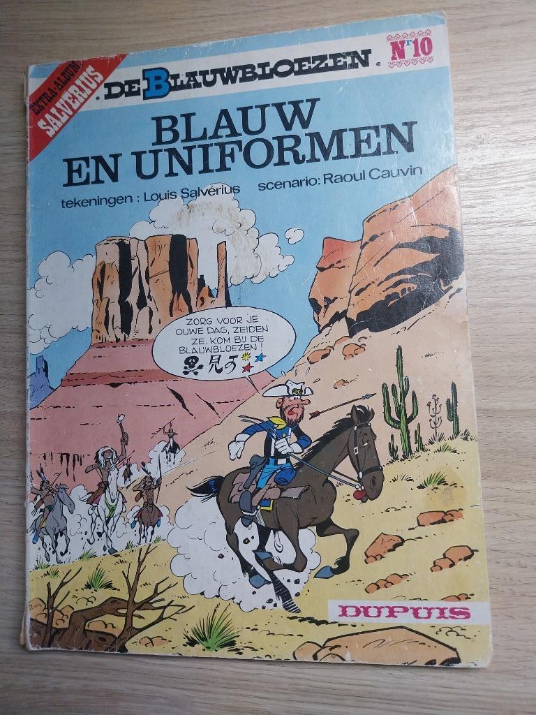 7 strips De Blauwbloezen, Meerdere stripboeken, Verzenden, Gelezen, Lambil/Cauvin