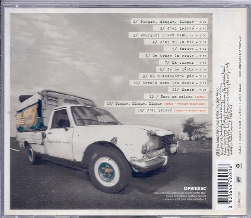 CHRISTOPHE MAE - ON TRACE LA ROUTE - CD ALBUM, Envoi, Utilisé