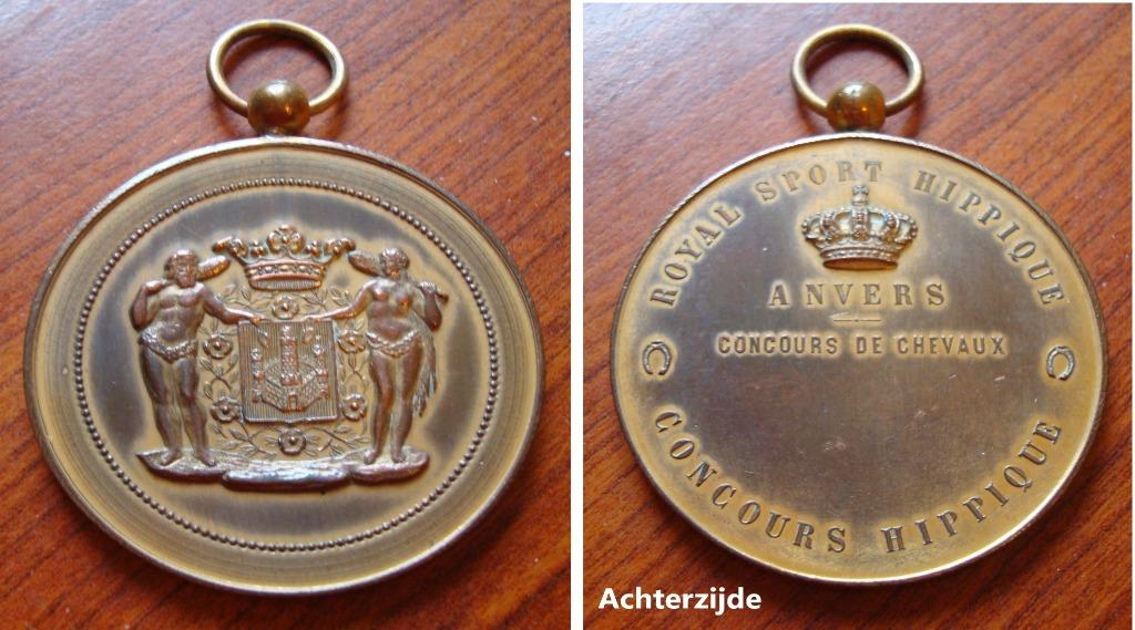 Medaille Concours Hippique Anvers, Postzegels en Munten, Penningen en Medailles, Verzenden, Brons