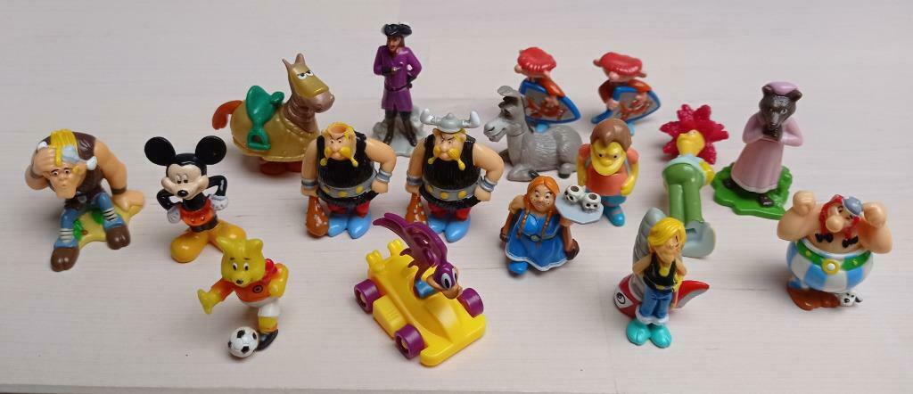 Kinder Surprise Ferrero (Astérix; Les Simsons, ...), Collections, Enlèvement ou Envoi, Utilisé, Figurines en plastique dur