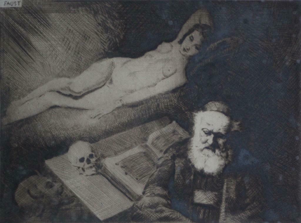 ets Jean Roch Collon (1894 -1951) Faust, Antiek en Kunst, Ophalen of Verzenden