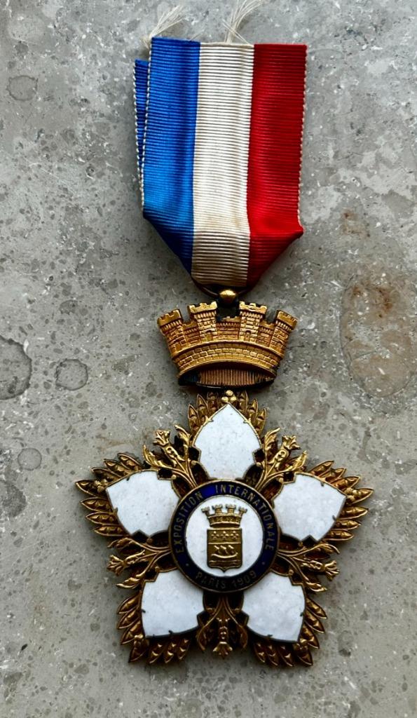 Medaille,  Brouwerij Bésème-Morlion Wetteren, Parijs 1909, Ophalen of Verzenden, Overige materialen
