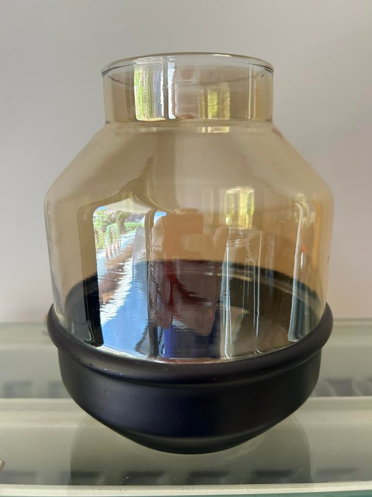 Bruin vaasje H15cm GRATIS bij aankoop van iets, Ophalen, Zo goed als nieuw