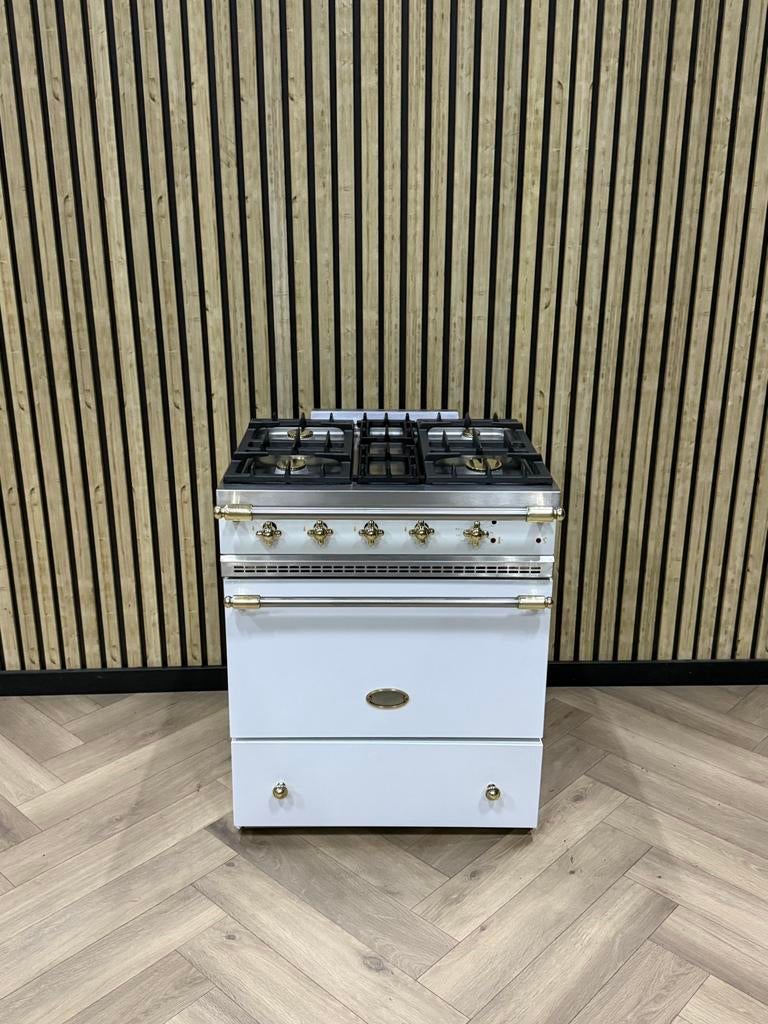 Prachtig Lacanche Fornuis 70cm Gas Wit + Hete Lucht, Ophalen of Verzenden, Grill, Gas