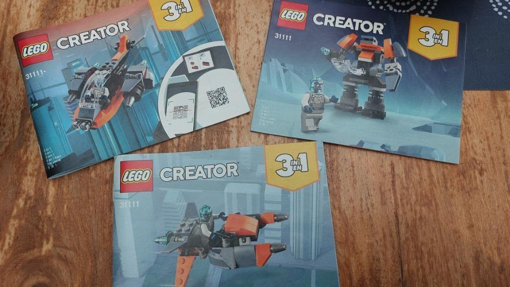 Lego creator 3 in 1 setnummer 31 111, Ophalen, Zo goed als nieuw, Complete set, Lego