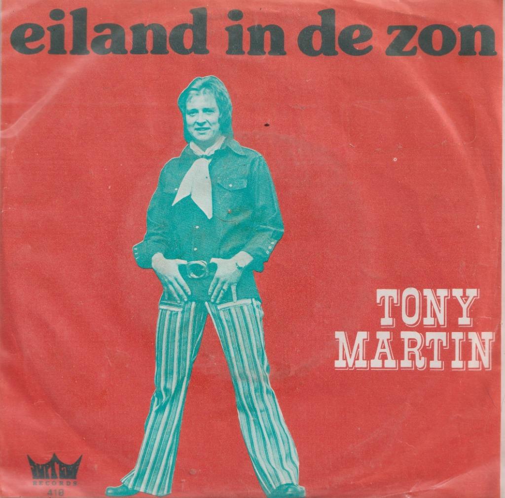 Tony Martin – Eiland in de zon / Carina - Single, Ophalen of Verzenden, Gebruikt, Nederlandstalig