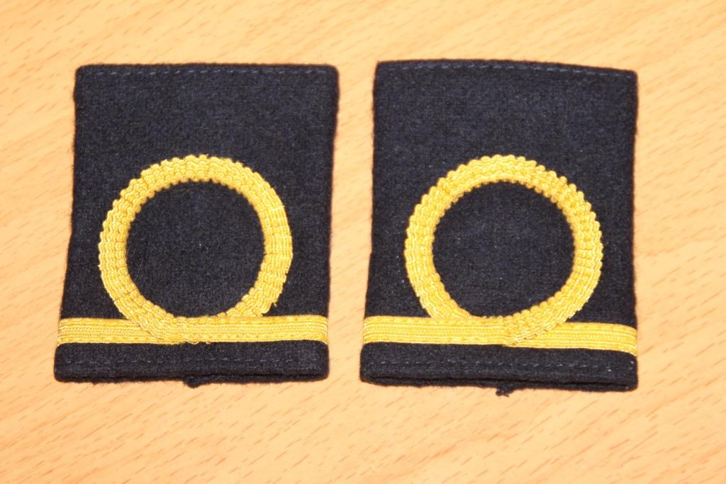 ABL Paire de grades "1er maître chef ", Collections, Envoi, Marine, Emblème ou Badge