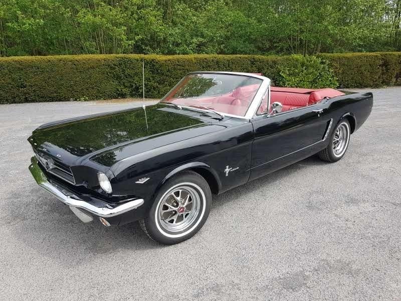 Ford Mustang Cabrio 1964 1/2, Auto's, Ford USA, Bedrijf, Te koop, Mustang, Benzine, Cabriolet, 2 deurs, Handgeschakeld, Zwart