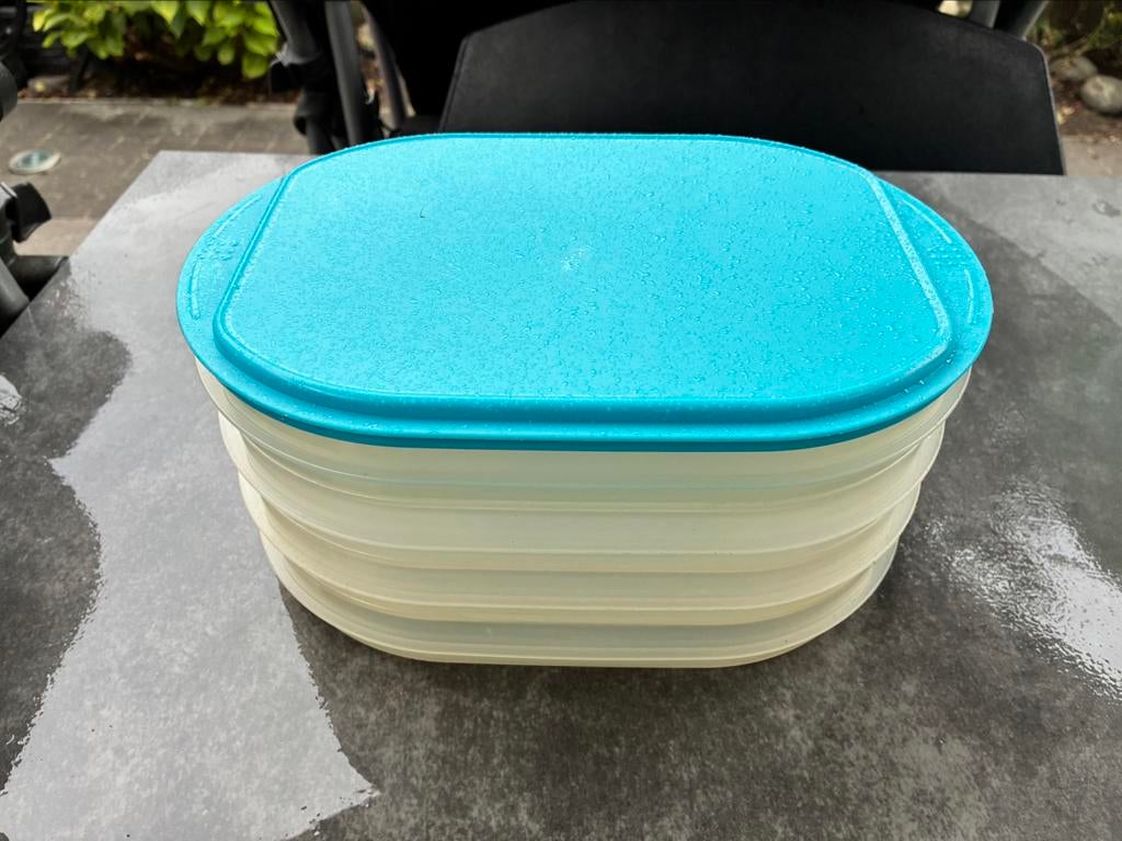 Tupperware charcuterie vier dozen, Ophalen, Gebruikt