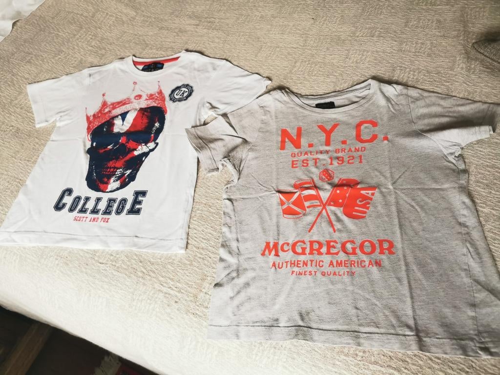 2 magnifiques t-shirts pour garçons Mc Gregor et Scott & Fox, Enlèvement ou Envoi
