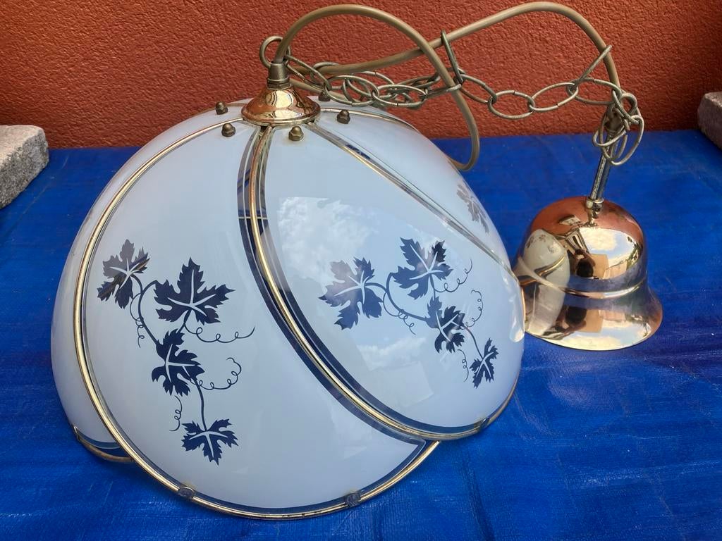 Plafond lamp., Ophalen, Gebruikt, Glas