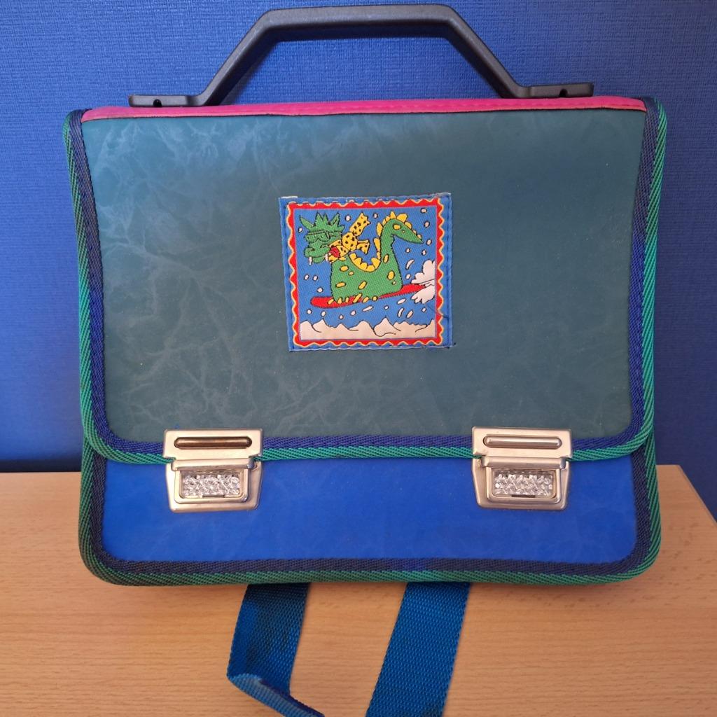 Malette maternelles, Cuir, Moins de 30 cm, Vert, Sac à dos