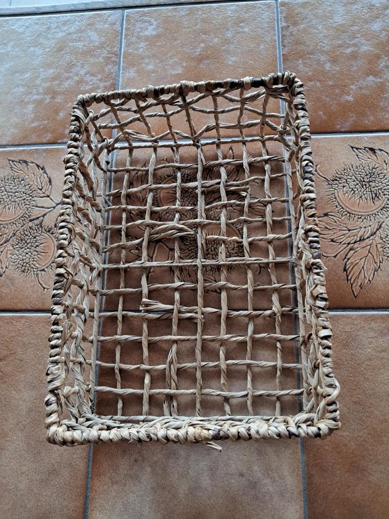 Panier de rangement osier Habitat, Enlèvement ou Envoi, Osier, Comme neuf, Panier