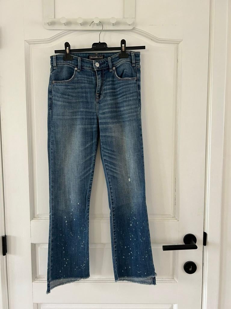 Abercrombie & Fitch Jeans W25 L25, Blauw, Ophalen of Verzenden, Zo goed als nieuw, Maat 34 (XS) of kleiner