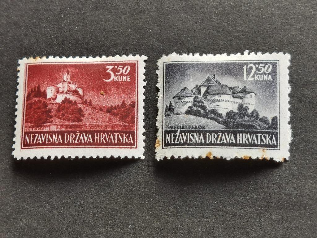 Kroatie 1943 - kastelen - Trakoscan en Veliki Tabor *, Ophalen of Verzenden, Joegoslavië, Postfris