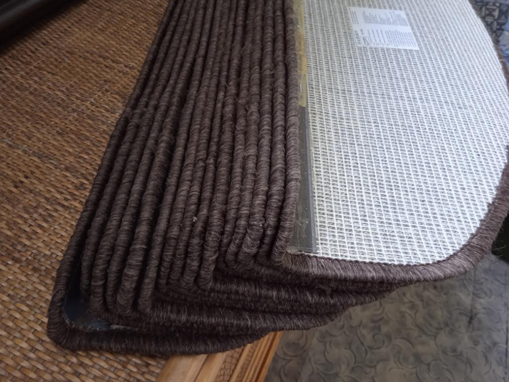 MERADISO Trapmatten set, Maison & Meubles, Ameublement | Revêtements de sol, Comme neuf, Dalles de Moquette, Brun, moins de 10 m²