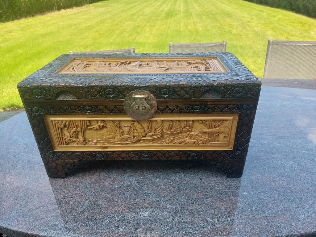 Chinese kist/koffer, Ophalen