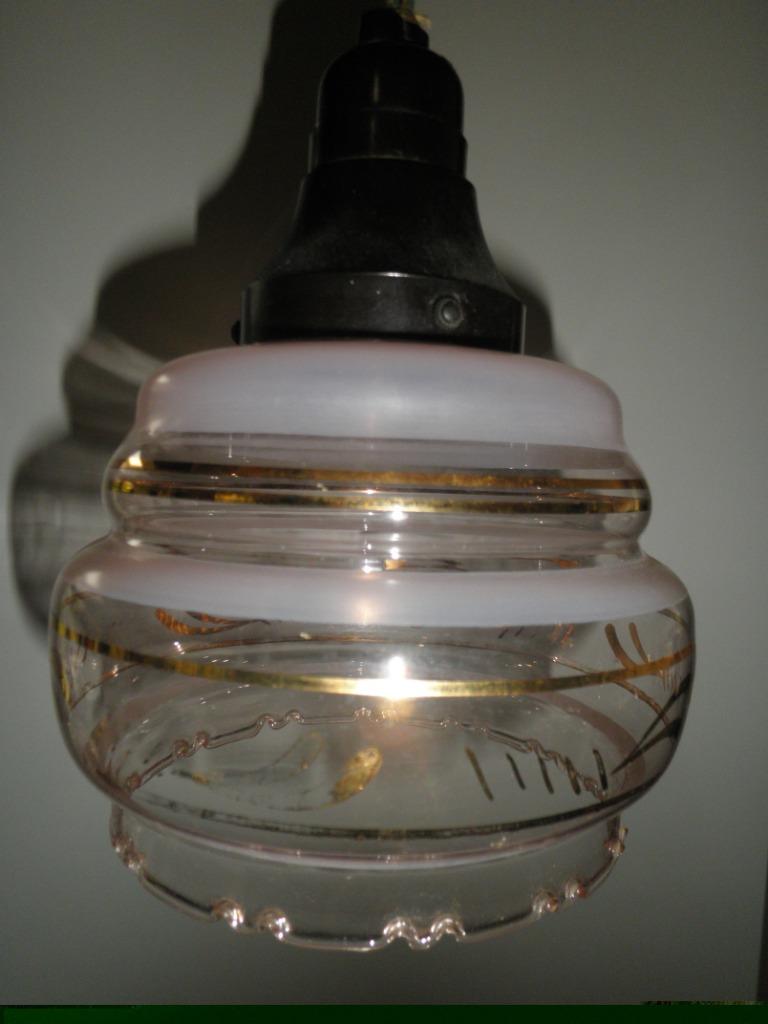 Mooie vintage retro hanglamp. Plafondlamp, Huis en Inrichting, Ophalen, Zo goed als nieuw, Art Deco