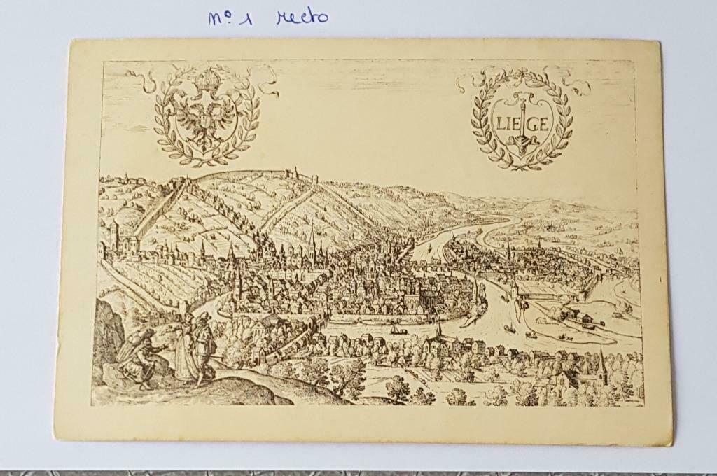 2 oude Luikse ansichtkaarten, Ophalen of Verzenden, Ongelopen, Luik