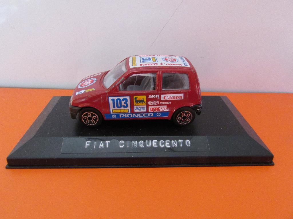 FIAT CINQUECENTO RALLY ( 500 ) 1 :43, Ophalen of Verzenden, Gebruikt, Auto, Overige merken