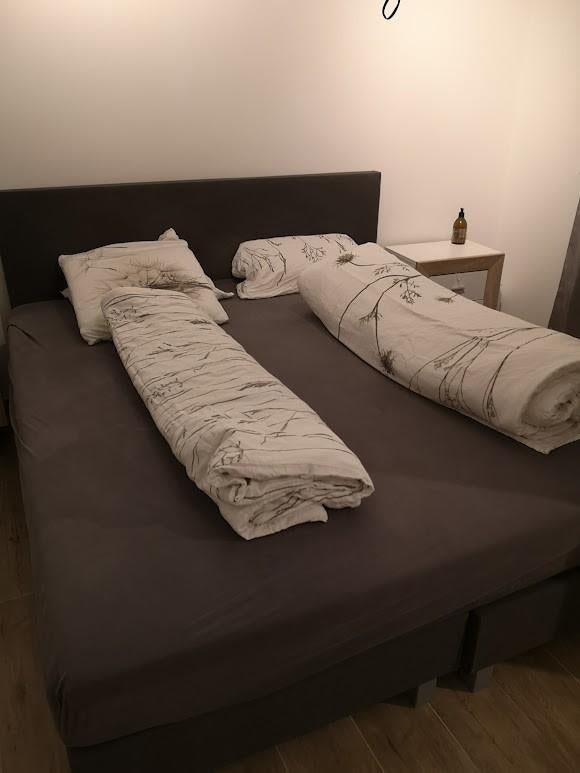 bed, Ophalen, Gebruikt, Zwart, Tweepersoons