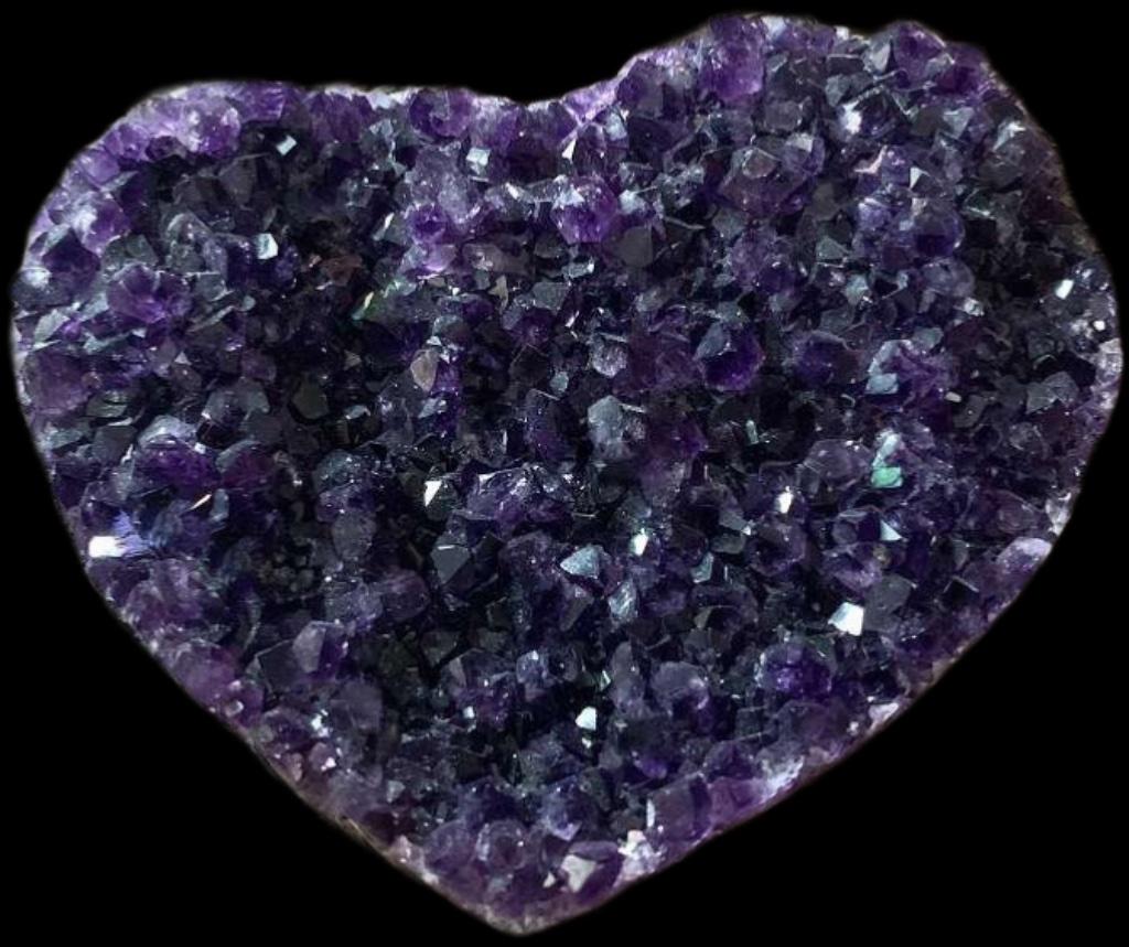 Amethyst Hart Edelsteen Valentijn Geode Amethist Agaat, Verzenden