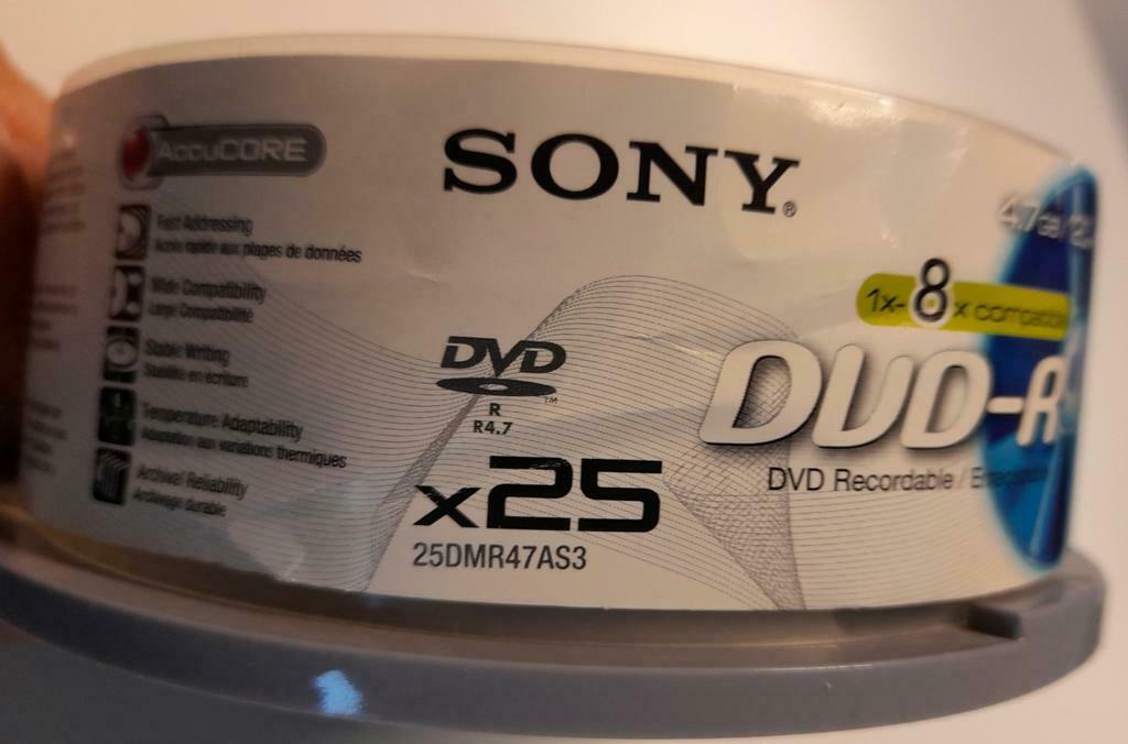 DVD + R SONY 5 stuks, Computers en Software, Ophalen of Verzenden, Nieuw, Dvd, Dubbellaags