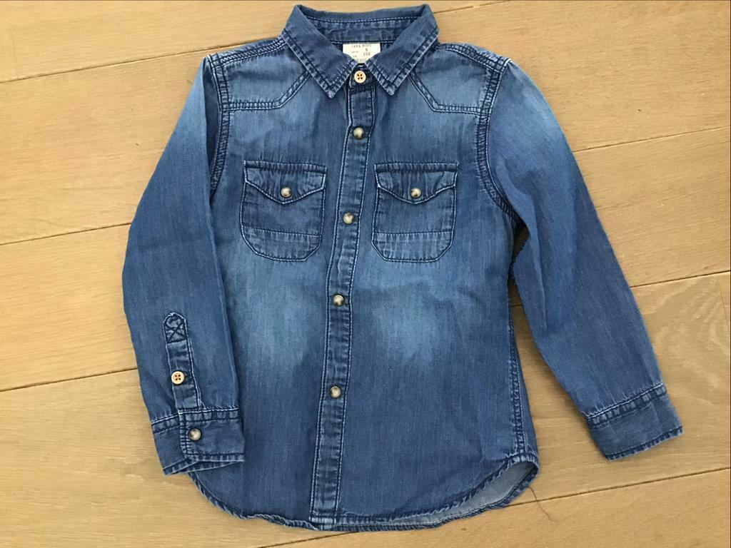 Jeanshemd zara maat 110=5jaar,nieuwstaat, Envoi, Comme neuf, Garçon, Chemise ou À manches longues
