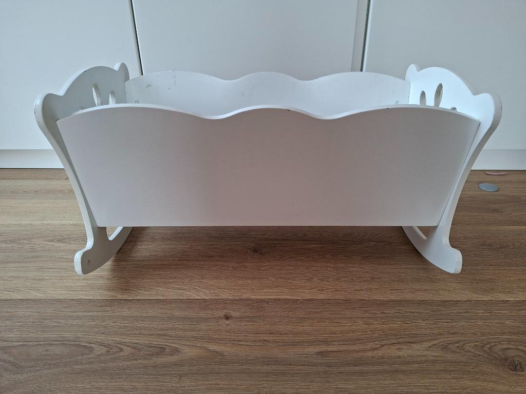 Houten poppenwiegje, Ophalen, Gebruikt, Babypop