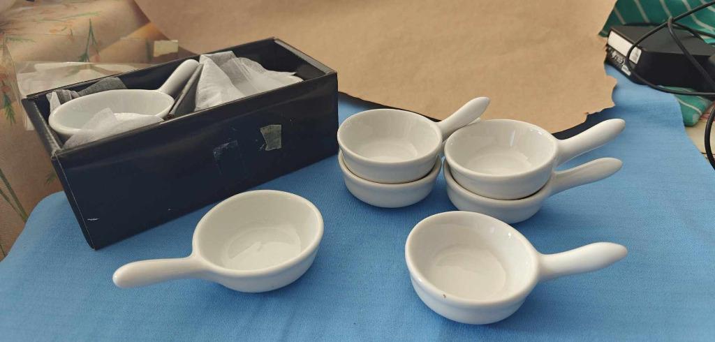 pots d'amusement en céramique blanche avec tige, Enlèvement ou Envoi, Comme neuf, Céramique, Balance ou Balances