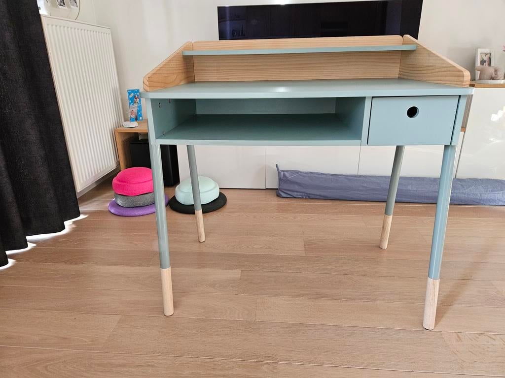 VERKOCHT! Kinderbureau Vertbaudet groen, in perfecte staat, Maison & Meubles, Enlèvement