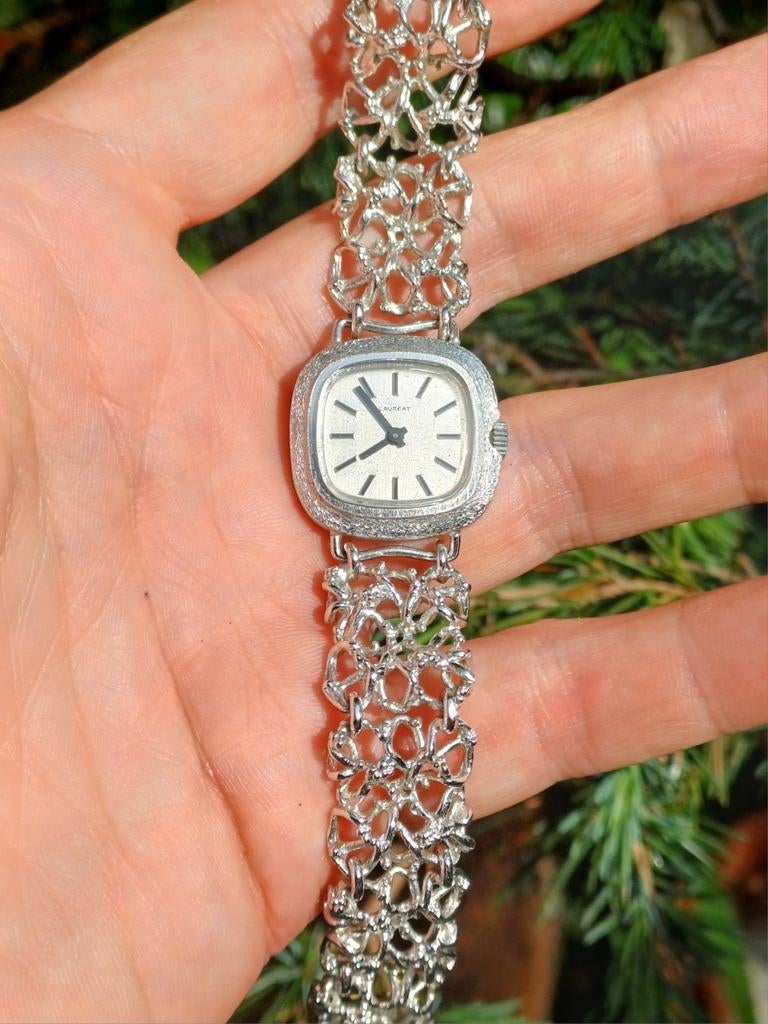 Vintage Lauréat dames horloge, Handtassen en Accessoires, Ophalen of Verzenden, Zo goed als nieuw