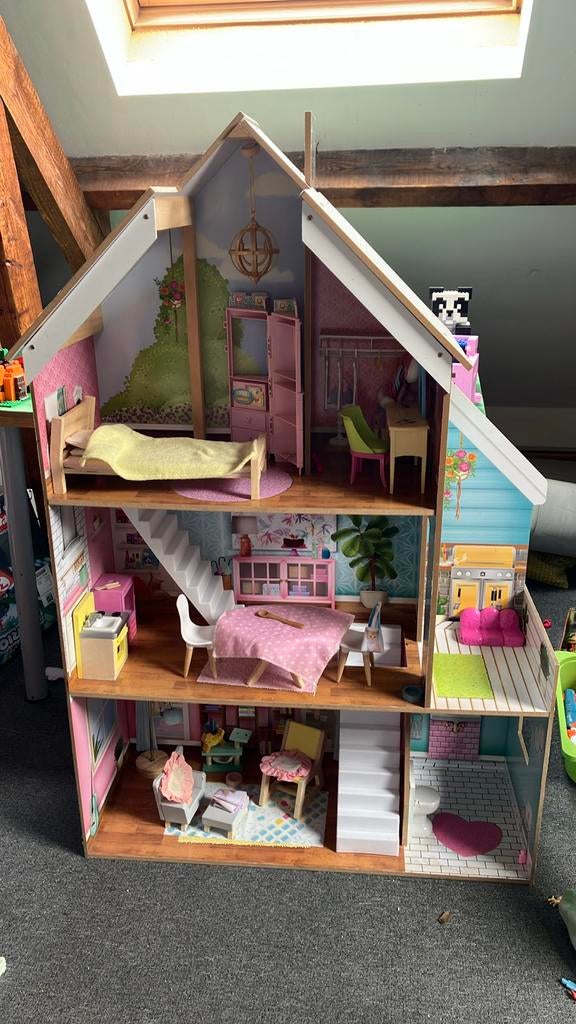 Maison de poupée KidKraft avec mobilier, Enlèvement, Utilisé, Maison de poupées
