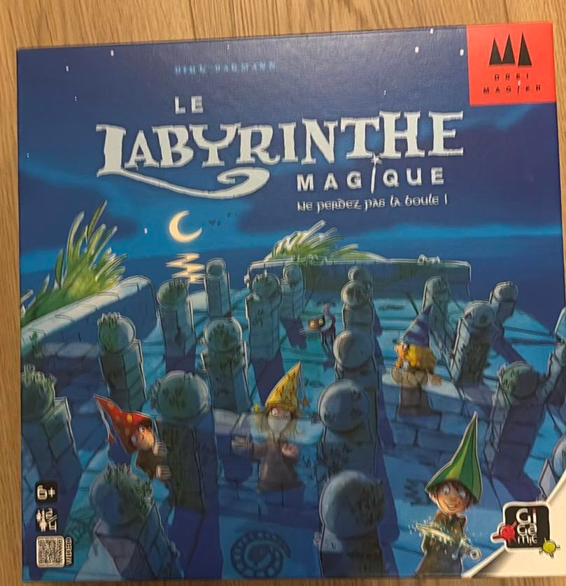 Le labyrinthe magique, Trois ou quatre joueurs, Enlèvement, Comme neuf, Gigamic / Drei Magier