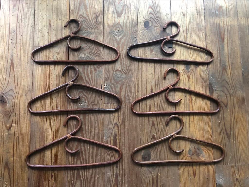 Vintage rotan kapstokken, Ophalen of Verzenden, Gebruikt