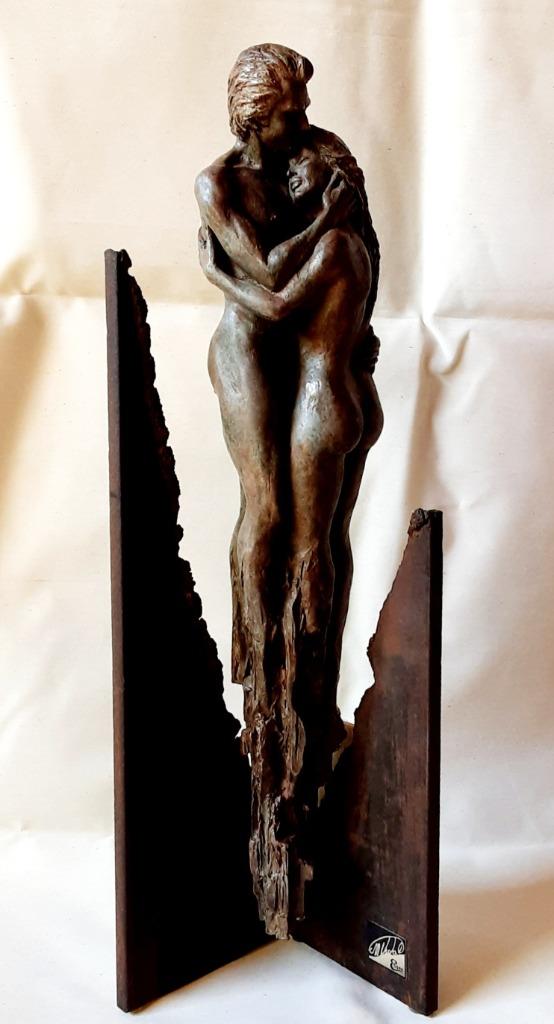 Ebano Bronze sculpture  Manuel Vidal Torens collection, Ophalen of Verzenden, Brons