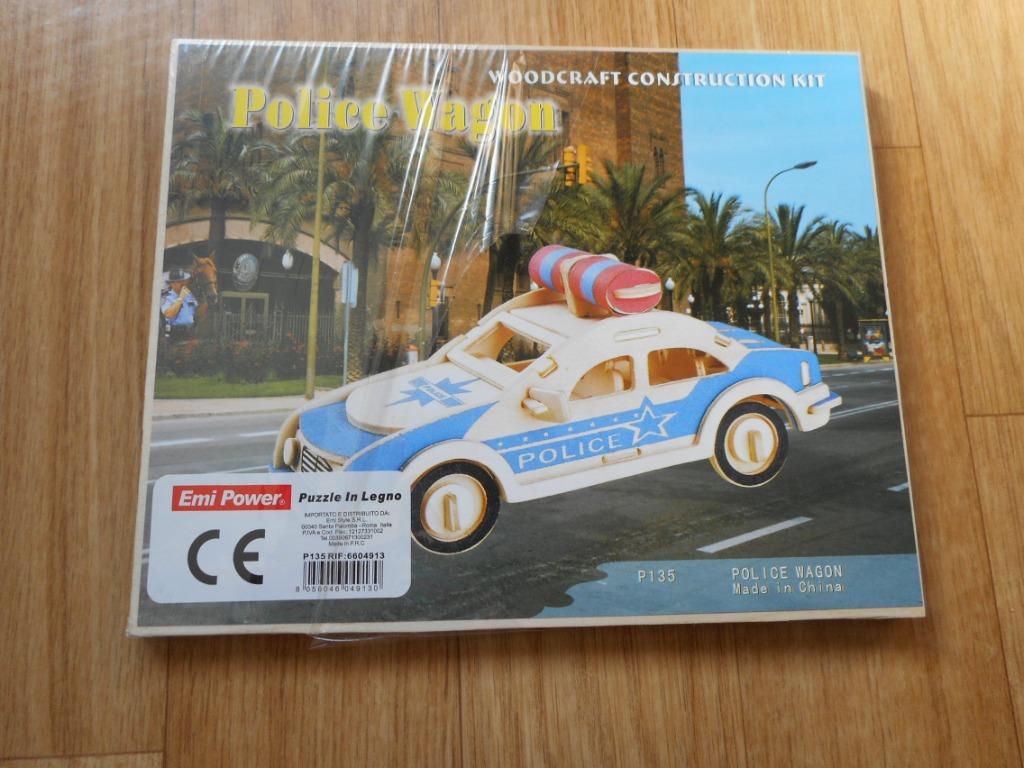 HOUTEN PUZZEL > POLICE WAGON, Ophalen of Verzenden, Nieuw, 6 jaar of ouder, Van hout