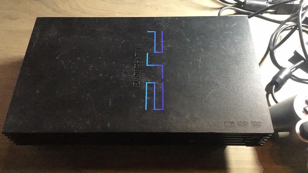 Ps2 console (c2), Games en Spelcomputers, Gebruikt, Ophalen of Verzenden, Met 1 controller, Phat