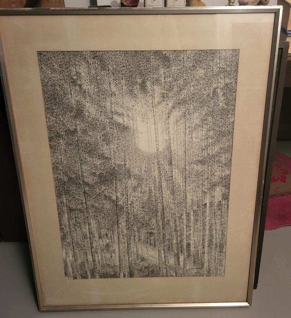 Litho Gisleen. Heirbaut, Antiek en Kunst, Ophalen of Verzenden