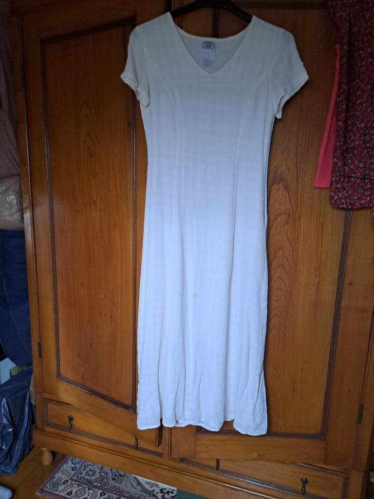 robe blanche Laura Ashley, Enlèvement ou Envoi, Taille 36 (S), Porté, Blanc