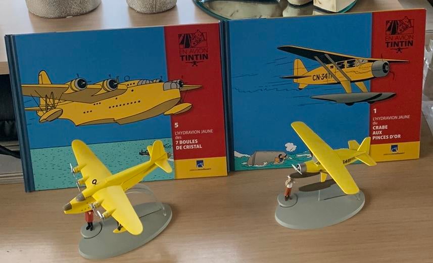 Brochure Tintin Les avions Hergé Moulinsart 2013, Enlèvement ou Envoi, Tintin, Comme neuf, Statue ou Figurine