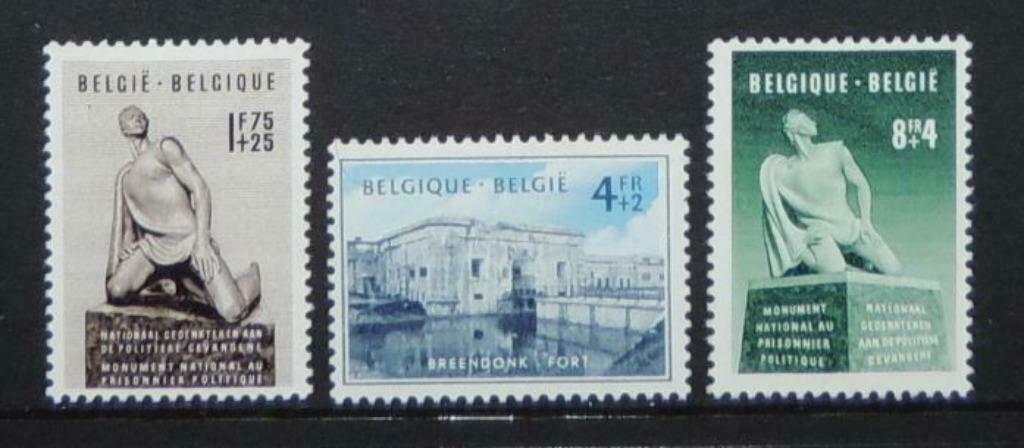 Timbres 860/862 Prisonniers Politiques (1951 Breendonk), Enlèvement ou Envoi, Timbre-poste, Neuf