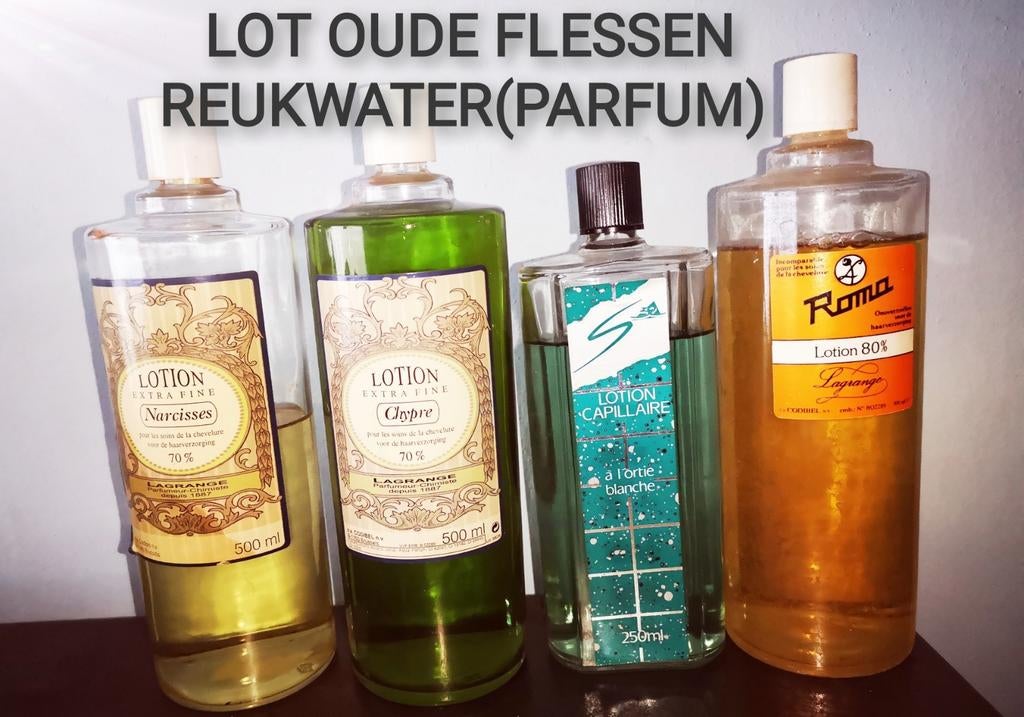LOT OUDE FLESSEN PARFUM, Verzamelen, Ophalen of Verzenden, Gebruikt, Overige typen, Gevuld