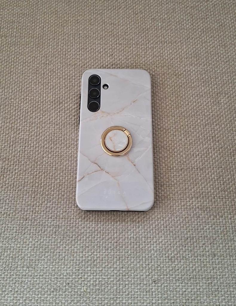 KRASVRIJ hoesje + ringhouder Samsung Galaxy A55 BURGA, Enlèvement, Neuf, Housse ou Sac