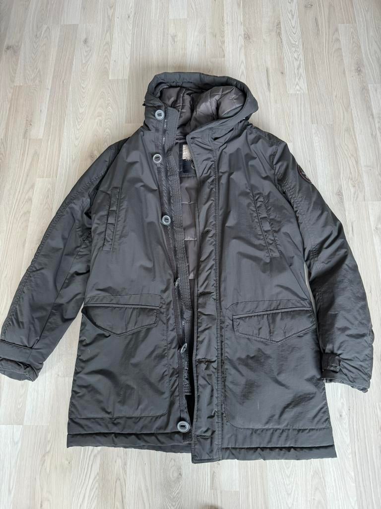 Napapijri herenjas in zeer goede staat maat L, Kleding | Heren, Jassen | Winter, Ophalen of Verzenden, Zo goed als nieuw, Maat 52/54 (L)