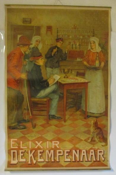 originele chromo litho reclame Elixir De Kempenaar, Verzamelen, Verzenden