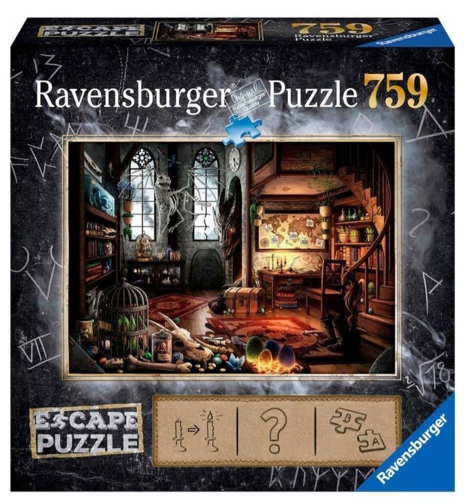 Ravensburger escape puzzle Draken Laboratorium 759 stuks, Enlèvement ou Envoi, Comme neuf