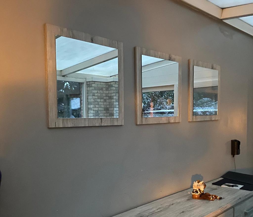 Miroirs triples, Moins de 100 cm, Enlèvement, 50 à 75 cm, Carré