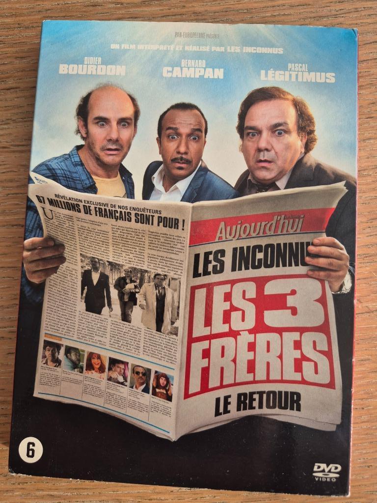 Dvd Les 3 Frères (Les Inconnus), Vanaf 6 jaar, Ophalen of Verzenden, Zo goed als nieuw, Actiekomedie